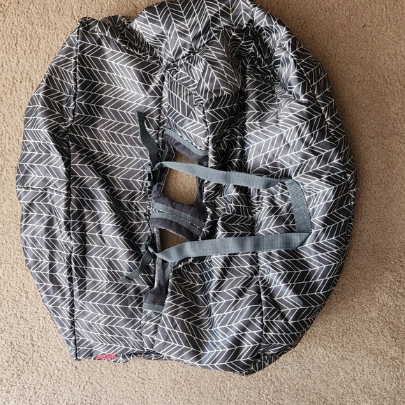 Skip Hop Shopping Cart Cover, Take Cover, Grey Feather - Picture 2 of 2